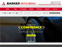 Tablet Screenshot of barkermitsubishi.com